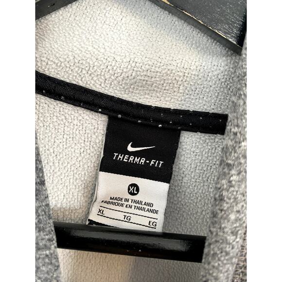 Nike Gray Hoodie with Neon Green Swoosh - Picture 3 of 6